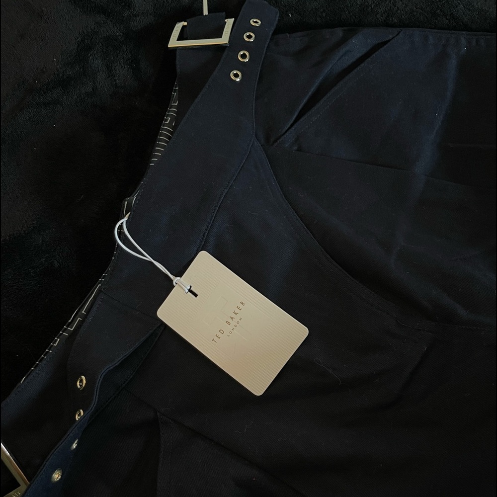 New Ted Baker Navy Tapered Trouser With Top Stitch Detail size 3 London (US 8) - Picture 4 of 4